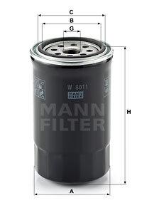 Oljefilter MANN-FILTER W 8011