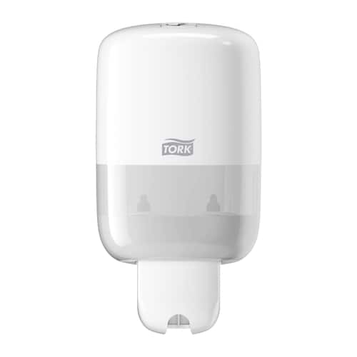 Tork Dispenser för tvål och lotion, vitt, plast, 500ml 206 x 112 x 114mm