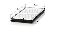 Kupéfilter MANN-FILTER CU 3338