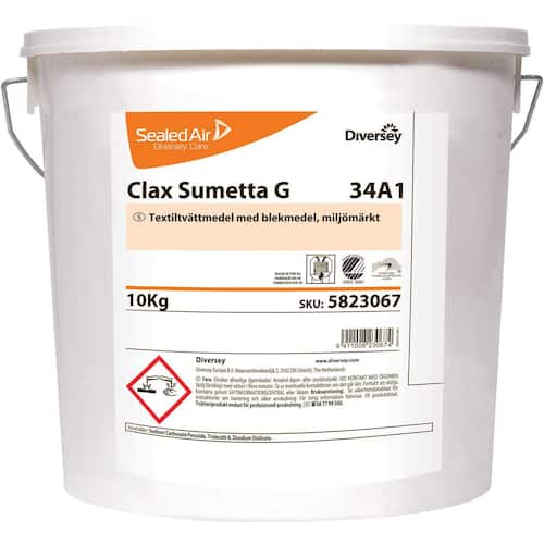 Diversey Tvättmedel Clax Sumetta Free pulver, 10 kg