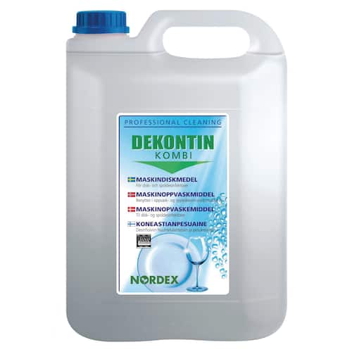 NORDEX Diskmedel, flytande, Dekontin, lågskummande, genomskinligt, 5 l