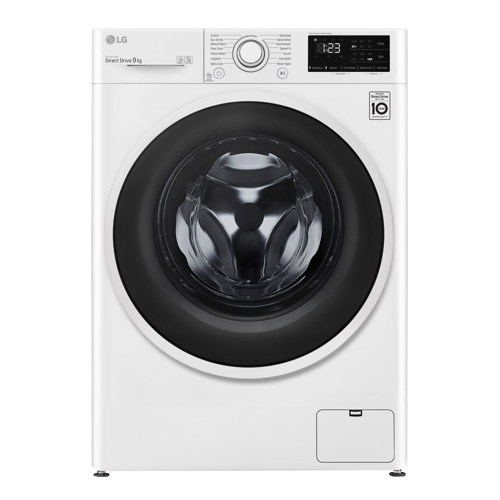 Lg E4wv409n0w Frontmatad Tvättmaskin - Vit