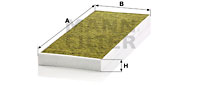 Kupéfilter MANN-FILTER FP 50 001