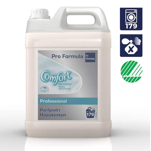 COMFORT Sköljmedel professionellt, för känslig hud, parfymfritt, 5l