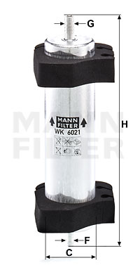 Bränslefilter MANN-FILTER WK 6021
