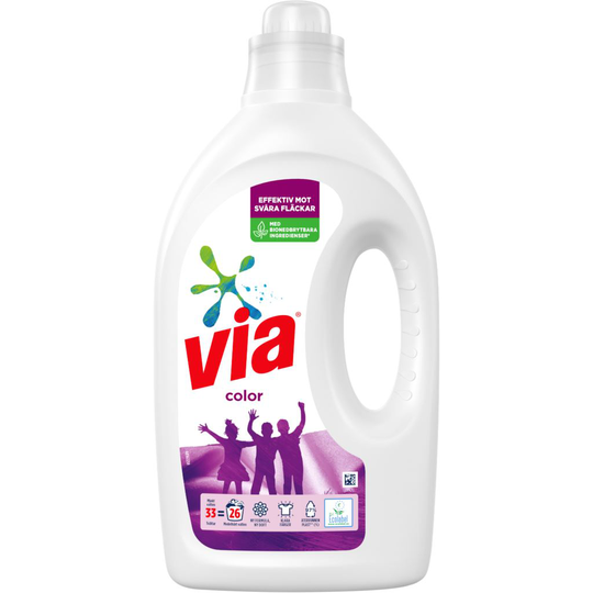 via Colour Flytande Tvättmedel 1,32 liter
