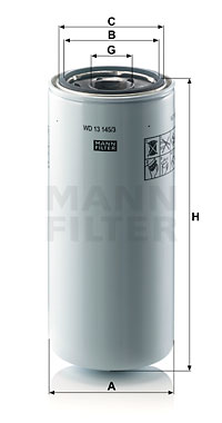 Oljefilter MANN-FILTER WD 13 145/3