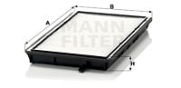 Kupéfilter MANN-FILTER CU 2835