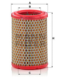 Luftfilter MANN-FILTER C 1134/1