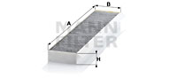 Kupéfilter MANN-FILTER CUK 5141