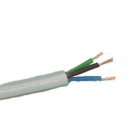 Nexans RQQ Anslutningskabel H05Z1Z1-F, 300/500 V 3G0,75 mm²