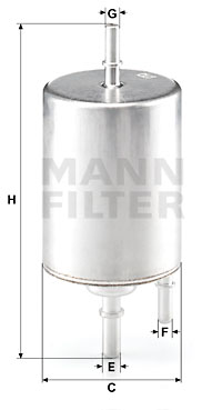 Bränslefilter MANN-FILTER WK 720/4