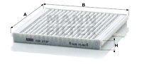 Kupéfilter MANN-FILTER CUK 2137
