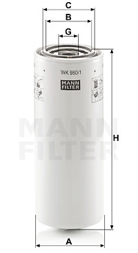Bränslefilter MANN-FILTER WK 980/1