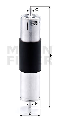 Bränslefilter MANN-FILTER WK 521/3