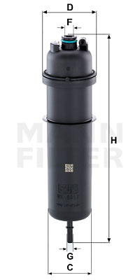 Bränslefilter MANN-FILTER WK 5017
