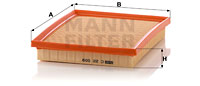 Luftfilter MANN-FILTER C 22 009