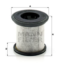 Filter, vevhusventilation MANN-FILTER LC 7001