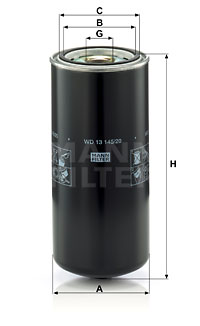 Oljefilter MANN-FILTER WD 13 145/20