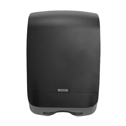 KATRIN Dispenser Inclusive M för pappershanddukar, manuell, plast, svart, 450 x 301 x 146 mm