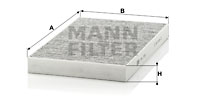 Kupéfilter MANN-FILTER CUK 3192