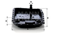 Hydraulikfilter, automatväxel MANN-FILTER H 50 001