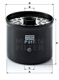 Bränslefilter MANN-FILTER P 917 x