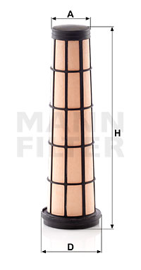 Sekundärluftfilter MANN-FILTER CF 10 002
