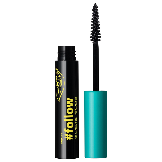 puroBIO Cosmetics Mascara #FOLLOW Volumizing Black, 8 ml