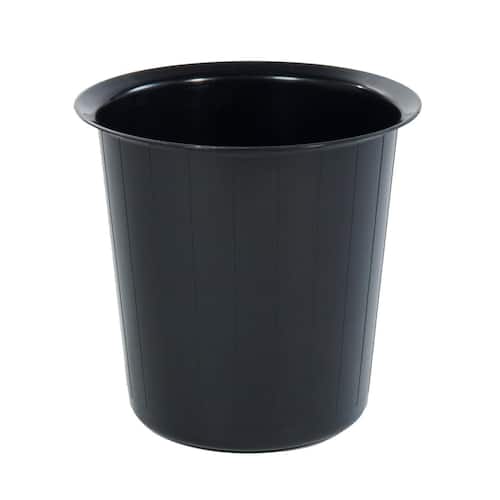 Papperskorg, polypropylen, 22 l, 365 x 350 mm, svart