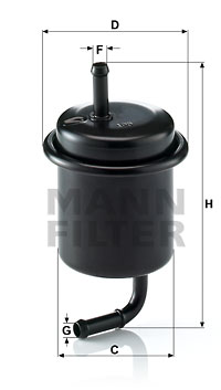 Bränslefilter MANN-FILTER WK 614/47