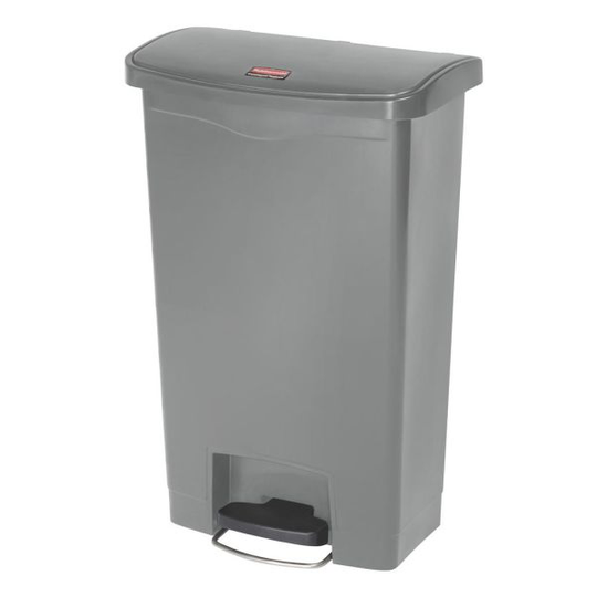 Rubbermaid Slim Jim Soptunna med pedal, grå 50 l