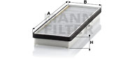 Kupéfilter MANN-FILTER CU 3855