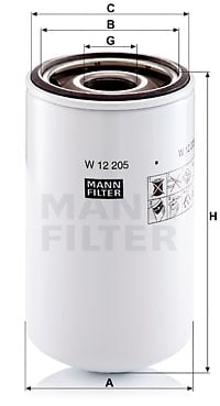 Oljefilter MANN-FILTER W 12 205
