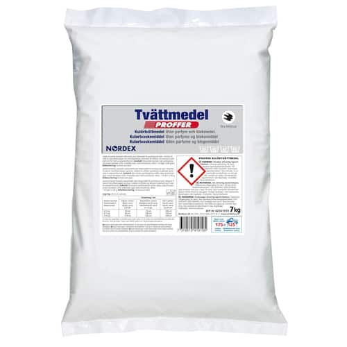 NORDEX Tvättmedel Colour Wash Proffer för professionellt bruk, lågskummande, färg, 7kg