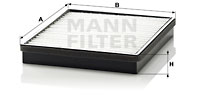 Kupéfilter MANN-FILTER CU 2520