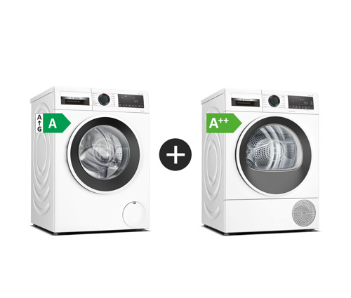 Bosch Wgg1440isn + Wqg245aisn Frontmatad Tvättmaskin - Vit