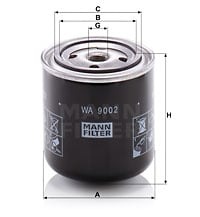 Kylvätskefilter MANN-FILTER WA 9002