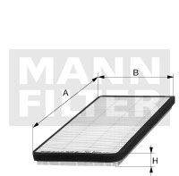 Kupéfilter MANN-FILTER CU 2136