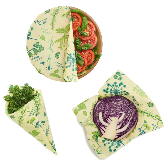 Bee's Wrap Veganskt Folie Assorted Set (S/M/L), 3 st