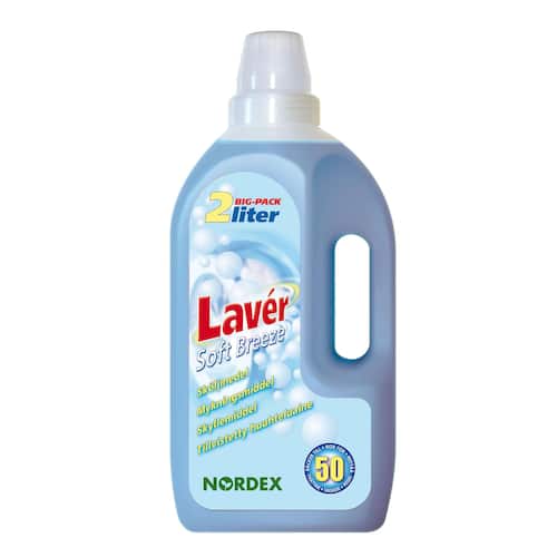 NORDEX Sköljmedel Lavér Soft Breeze, flytande koncentrat, blå, doft av hav och vind, 2l