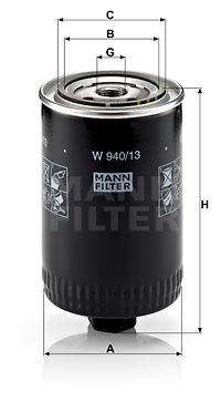 Oljefilter MANN-FILTER W 940/13
