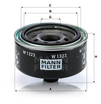 Oljefilter MANN-FILTER W 1323