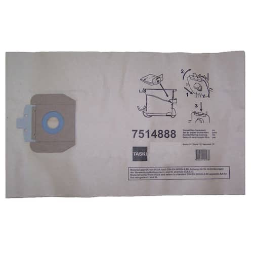 Taski Dammsugarpåse Vento 15(S), Bora 12-dammsugarpåse 10 x 15 l